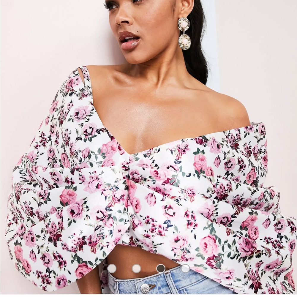 ASOS luxe bow top